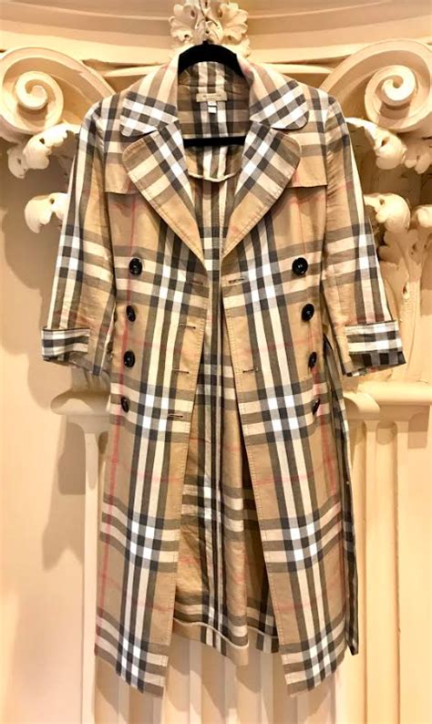 burberry womens trench coats plaid|authentic burberry trench.